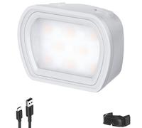 NEEWER BASICS Magnetic Auxiliary Light Compatible with DJI OSMO Pocket 4 & 3 Camera, 1.3W USB C Rechargeable Plastic Side Mounted LED Fill Light Attachment for Selfie Vlog Video Recording, M21 Gray