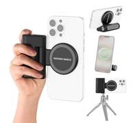 NEEWER BASICS Magnetic Phone Camera Grip Handle with Shutter Remote Compatible with MagSafe iPhone ONLY, 18W Magnetic Charging, 5000mAh Rechargeable for Vlog Selfie Tripod Video Recording, WS-25001