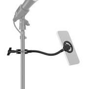 NEEWER BASICS Magnetic Phone Holder for Mic Stand with Flexible Tube, Magnet Adjustable Boom Pole Arm Mount Compatible with iPhone Android Samsung for Microphone Music Guitar Audio Recording, MS040