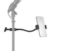 NEEWER Basics Mic Stand Mobile Microphone Stand with Flexible Arm, 360°Ball Head Boom Arm Microphone Floor Music Stand Mobile Mount Compatible with iPhone Android Samsung Video Recording, MS009