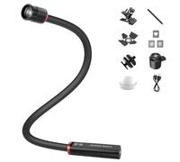 NEEWER BASICS ML01 USB C LED Light for Macro Photography, 4W IP54 Bendable Adjustable Beam Angle 1700LUX CRI95 Spotlight with 5 RGB Colors, 2500mAh Battery, Camera Cold Shoe, Clamp, Gobo Accessories