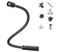 NEEWER BASICS ML01 USB C LED Light for Macro Photography, 4W IP54 Bendable Adjustable Beam Angle 1700LUX CRI95 Spotlight with 5 RGB Colors, 2500mAh Battery, Camera Cold Shoe, Clamp, Gobo Accessories