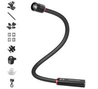 NEEWER BASICS ML01 USB C LED Light for Macro Photography, 4W IP54 Bendable Adjustable Beam Angle 1700LUX CRI95 Spotlight with 5 RGB Colors, 2500mAh Battery, Camera Cold Shoe, Clamp, Gobo Accessories