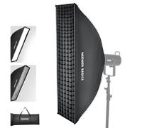 NEEWER Basics Rectangular Softbox, 12" x 47" Bowens Mount Soft Box with Light Diffusers/Grid/Bag for FS300C FS230C FS150B HB80C CB200C Q6 Q300, NS61P