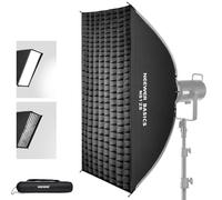 NEEWER BASICS Rectangular Softbox Kit, 24"x35" Quick Release Bowens Mount Strip Soft Box Light Diffuser Compatible with Godox Compatible with Aputure Studio Photography Video Recording Lighting, NS12S