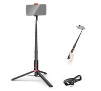 NEEWER Basics PA991 Selfie Stick Tripod Compatible with iPhone Samsung Android, 57.9 Inch Metal Portable Lightweight Travel Mobile Phone Stand with Holder & Remote Control for Video Recording