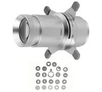 NEEWER BASICS Spotlight Conical Optical Snoot Only for FL10/FL20/FL10P Photography Flashlight, 4X Brighter Projector Attachment with Adjustable Focus, 30° Beam Angle, 20 Metal Gobos, LS01