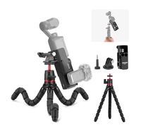 NEEWER BASICS Tripod & Extension Adapter Compatible with DJI Osmo Pocket 3, 4 in 1 Mountaineering Kit, Mini Flexible Tripod/Expansion Cage Frame/Mount Adapter for Vlogging, GP-66