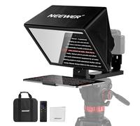 NEEWER BASICS X12B Aluminum Alloy Teleprompter 12" for Tablet DSLR Camera | Compatible with iPad, Bluetooth, No Assembly, Remote & App Control, Compatible with iOS Android, Black, for Streaming
