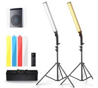 NEEWER BH20B ULTRA BH20B ULTRA New Portable LED Light Wand Kit for Video, 40W Dimmable 3200K-5600K CRI97 with Stations/Filters/Carrying Bag for Gaming Video Photography on YouTube TikTok