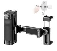 NEEWER Bluetooth Side Handle Shutter Release with 2.2"-3.2"/55-82mm 360° Phone Clamp & SSD Holder, Cold Shoes, 100mAh Rechargeable Battery Compatible with iPhone Samsung T5/T7/T9 SSD, PA028E