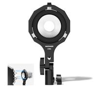 Neewer Bowens Mount Adapter Holder, Mini to Bowens Mount Adapter Ring with Umbrella Socket, 5/8" Receiver, 180 Tilt for Neewer HS60B/HS60C Handheld Video Light, CHB1