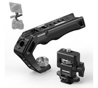 NEEWER CA007 Top Handle + MA006 Monitor Mount Set, Camera Cage Handle with 3/8" ARRI Locating + Cold Shoe Monitor Mount with 180° Tilt Damping for 5" & 7" Field Monitor Compatible with Atomos Ninja V