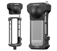 Neewer X4 Action Camera Cage, Protective Case with Folding Fingers Compatible with Insta360 X4, Video Recording Rig Aluminum Alloy Frame with Lens Protector Cap, No Assembly Required, AC010