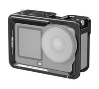 NEEWER Camera Cage for Osmo Action 6, Lightweight Metal Video Rig Stabilizer with Cold Shoe & 1/4" Thread, Compatible with DJI Mic Quick Release Magnetic Adapter Action Camera Accessories, AC054