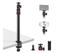 NEEWER Camera Desk Mount with Holder & 360° Ball Head, 17"-40"/43-102cm Telescopic C Clamp Table Light Stand 1/4"Screw, Desktop Stand 6.6lb/3kg Max Load for DSLR Camera, Webcam, Ring Light,TL283