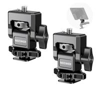 NEEWER Camera Monitor Mount with Cold Shoe (2 Pack), Anti Twist 1/4" Screw for 5" & 7" Field Monitor Compatible with Atomos Ninja V, 360° Swivel & 180° Tilt Damping, Compatible with SmallRig, MA006