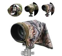 NEEWER Camera Rain Cover, M Size Medium Waterproof Case for Canon Sony Nikon Fujifilm DSLR Camera and Lenses up to 200mm, Double-Sided Camouflage Green Nylon Camouflage, PB021