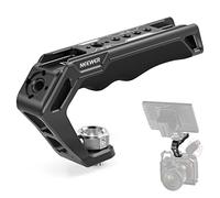 NEEWER Camera Top Handle with 3/8" ARRI Locating Pins, Comfort Silicone Grip with 1/4" 3/8" Threads and 3 Cold Shoes, Compatible with SmallRig Handles Camera Cages Video Rigs, CA007