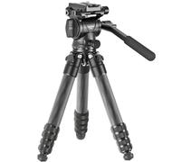 NEEWER Carbon Fiber Desktop Mini Camera Tripod, Max Load: 6.6lb/3kg, TP10 | Tabletop Portable Travel Tripod with Video Fluid Head, QR Plate for TikTok DSLR Action Camera Video Recording Streaming