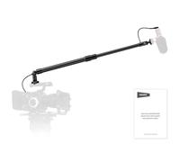 NEEWER Carbon Fiber Microphone Boom Pole, 44-92cm Extendable, Built In 3.5mm TRS Male to Female Cable, NATO Nail, Cold Shoe Mount, 180° Tilt, 500g Max Load Mic Arm for Interviews, Filmmaking, BP01