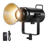 NEEWER CB200B 210W LED Video Light with 2.4G/APP Remote Control, All Metal Bi Color COB Continuous Output Lighting with Bowens Mount 90000Lux/1m 2700K-6500K CRI/TLCI97+ 12 Effects for Video Recording