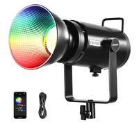 NEEWER CB200C 200W RGBWW COB LED Video Light, APP/2.4G 360° Color 2500K-7500K (Duv±0.0003) 23000lux/m Bowens Metal Shell Silent Continuous Output Lighting TLCI/CRI97+ for Photography Video Recording