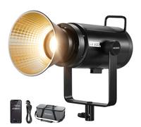 NEEWER CB300B 320W LED Video Light with 2.4G/APP Remote Control, All Metal Bi Color COB Continuous Output Lighting with Bowens Mount 150000lux/1m 2700K-6500K CRI/TLCI97+ 12 Effects for Video