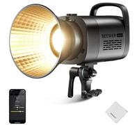 NEEWER CB60B 70W LED Video Light 2.4G/APP Control, Bi Color 2700-6500K 34000Lx CRI97+/12 Scenes/Bowens Mount COB Continuous Output Lighting with Cleaning Cloth for Studio Photography Video Recording