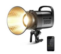 NEEWER CB60B 70W LED Video Light with 2.4G/APP Control, COB Bi Color Bowens Mount Continuous Output Lighting 2700K-6500K 34000Lux/1m CRI97+/12 Effects for Studio/Outdoor Photography/Video Recording