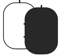 NEEWER Chromakey Backdrops, Double Sided Black Screen and White Screen, 2 in 1 C
