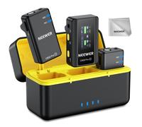 NEEWER CM28 PRO Wireless Lavalier Microphone + Charging Case, Noise Canceling 9H