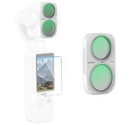 NEEWER CPL Filter Compatible with DJI Osmo Pocket 4P (4 Pro), White | Circular Polarizer Lens Filter Accessories with Screen Protector, Sharp 12x Telephoto Shots, Metal Frame