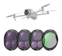 NEEWER CPL + ND Filter Set Compatible with DJI Mavic 4 Pro (4 Pack), Screw On Circular Polarizing ND8 ND16 ND32 Multicoated Optical Glass Neutral Density Drone Lens Filter with Magnetic Storage Case