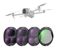 NEEWER CPL + ND Filter Set Compatible with DJI Mavic 4 Pro Drone (4 Pack), Screw On Circular Polarizing ND16 ND64 ND256 Multicoated Optical Glass Neutral Density Lens Filter with Magnetic Storage Case
