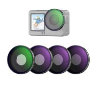 NEEWER CPL + ND Filter Set Compatible with DJI Osmo Action 6 Only, 4 Pack ND8/16/32 Adjustable Circular Polarizing, Lens Polarizer, Screw On Multicoated Action Camera Photography Accessories, FL-B100