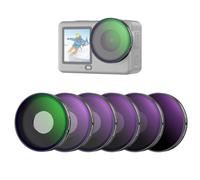 NEEWER CPL + ND Filter Set Compatible with DJI Osmo Action 6 Only, ND8/16/32/64/1000 Adjustable Circular Polarizing Filters, Lens Polarizer, Screw On Multicoated Action Camera Accessories, FL-B101