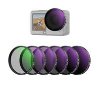 NEEWER CPL + ND Filter Set Compatible with DJI Osmo Action 6 Only, ND8/16/32/64/1000 Adjustable Circular Polarizing Lens Filters, Snap On Multicoated HD Action Camera Photography Accessories, FL-B2