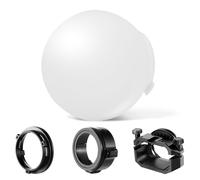 Neewer CRS6 Softbox Diffusion Dome with 3 Adapter Rings, Compatible with Godox V1 Z1 Z2 Round Head Flash and Square Speedlite Z760 and More, Mount for Video Light MS60B MS60C MS150B