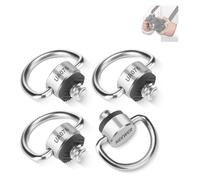 NEEWER D Ring Screw Set (4 Pack), Stainless Steel 1/4" Threaded Fixing Screw Replacement for Shoulder Strap Wrist Strap Sling Handle DSLR Camera Cage, UA076