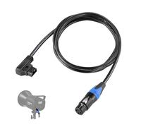 Neewer D Tap Male to 3 Pin XLR Female Power Cable 6ft/1.8m for Continuous Video Lighting Power Supply by V Mount Batteries, Only FS150 FS150B FS230 FS230B LED Video Light, NC009