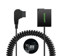 NEEWER D Tap to DMW-BLC12 Dummy Battery for V Mount Battery, Compatible with Panasonic Lumix DMC-G7 G85 G5 FZ300 FZ2500 FZ1000 GH2 FZ200 G6 GX8 DC-Z1000 II G95 Sigma FP FP L V-LUX 5, VP-BLC12