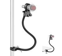 NEEWER Desktop Microphone Stand with Flexible Arm, Adjustable Desk Mic Holder with Clip and Adapter 1/4" to 5/8" Compatible with Shure Razer Seiren Mini Audio Technica AT2020, MS042