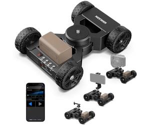 Neewer DL400 Motorized Camera Slider Dolly App Control, Upgraded with Ultra silent Dual Motor Drive, 5H Runtime Battery, Compatible with GoPro iPhone Android Samsung Smartphone DSLR Camera Camcorder