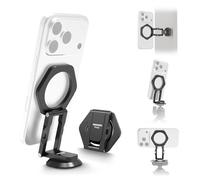 NEEWER Dual Magnetic Phone Holder Stand Tripod Mount with Arca Type Base, Aluminum Adjustable Cellphone Attachment Compatible with MagSafe iPhone Samsung Android for Video Recording, PA161