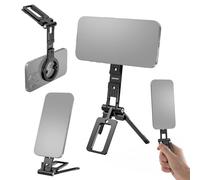 NEEWER Dual Magnetic Phone Tripod Holder Stand, Metal Cell Phone Mount Grip with 1/4" Threads, Cold Shoe & Arca Type, Compatible with MagSafe iPhone Samsung Huawei Android for Video Recording, PA098
