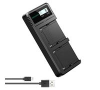 Neewer Dual USB Charger Compatible with Sony NP-F970 NP-F960 NP-F950 NP-F930 NP-F770 NP-F750 NP-F570 NP-F550 Camera Battery, Fast Battery Charger with LCD Display,Versatile Charging Options