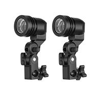 Neewer E27 Lamp Holder with Light Stand Mount Umbrella Holder, Photography Studio AC Socket for Lamp Bulb Light Stand, 2 Packs