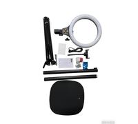 NEEWER ENTRY LEVEL VERSION 10" 10W Ring Light with 46"-63" Stand, Overhead Phone Holder Mount Compatible with iPhone, Bi Color LED Selfie Lighting CRI85+ for TikTok Video Recording Streaming, N44