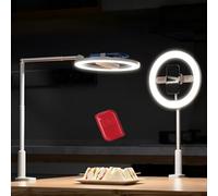 NEEWER ENTRY LEVEL VERSION 10" 7W LED Selfie Ring Light with Desk Clamp Stand Phone Holder for iPhone, Laptop Video Conference Streaming Recording Makeup Lighting, 3 Tones 3000mAh Rechargeable, N16